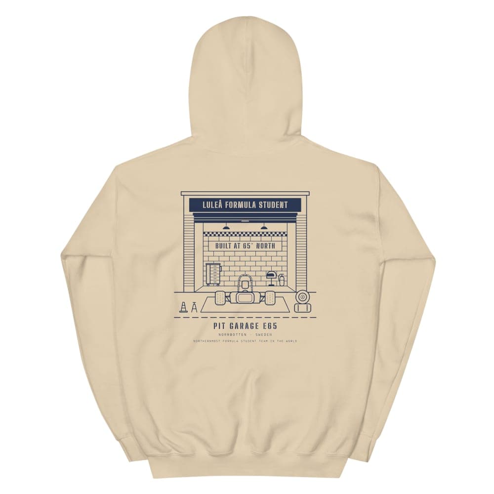Hoodie With Printed Back [White] - Unisex, Sand